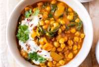Creamy Chickpea, Spinach & Coconut Curry Recipe