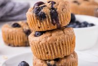 Moist Blueberry Muffins Made with Sour Cream