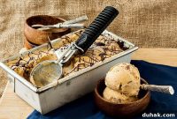 Caramel Almond Butter Stracciatella Ice Cream (Wednesday Edition)