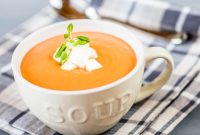 Creamy Roasted Tomato & Garlic Soup Recipe