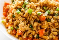 Cauliflower Fried Rice from Scratch: Quick Low-Carb Dinner Recipe