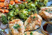 Maple Dijon Sheet Pan Chicken with Roasted Vegetables