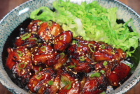 Garlic Soy Glazed Chicken Recipe with Crispy Skin and Sticky Sauce