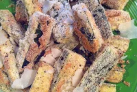 Crispy Baked Zucchini Fries with Garlic-Parmesan Dip