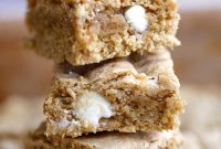 Peppermint White Chocolate Chickpea Blondies — Gluten-Free Treat