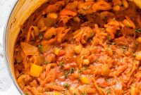 Chakalaka: Traditional South African Spicy Vegetable Relish (Vegan, Gluten-Free)