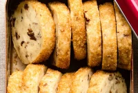 Date & Pecan Shortbread Cookies — Buttery Date-Filled Biscotti-Style Treat
