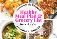 Weekly Meal Plan for March 4–10, 2024: Recipes & Grocery List