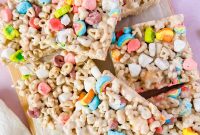 Lucky Charms Rice Krispie Treats Recipe — St. Patrick’s Dessert