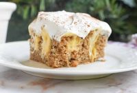 Creamy Eggnog Poke Cake Recipe for Holiday Dessert