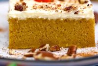 Pumpkin Sheet Cake with Cream Cheese Frosting (Video)