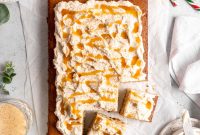 Bourbon Eggnog Sheet Cake Recipe — Holiday Cocktail Dessert