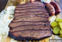 Sous Vide Brisket Flat Finished on the Big Green Egg