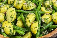 Lemon Dill Green Bean and Potato Salad (Mayo-Free)