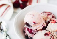 Rum Cherry Ice Cream Recipe — Homemade Cherry Rum Gelato