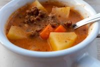 Hearty Amish-Style Hamburger Soup Recipe