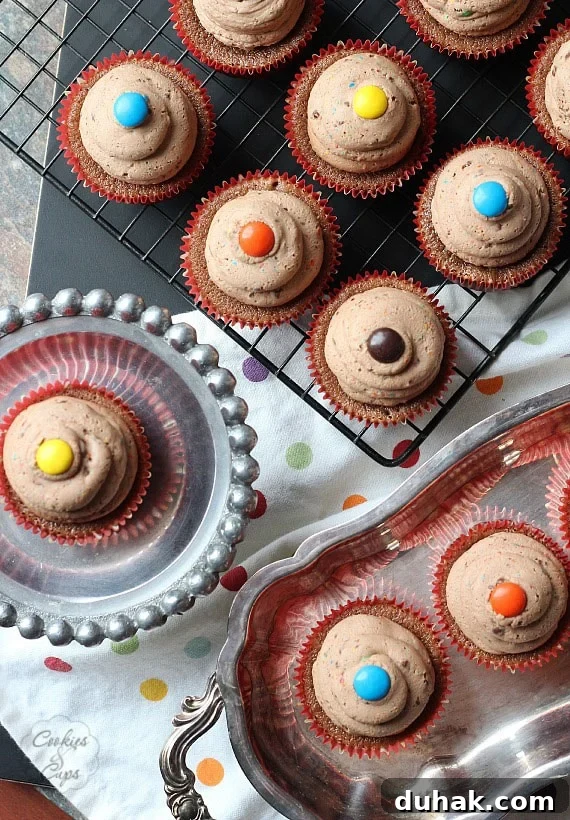 M&M Cupcakes