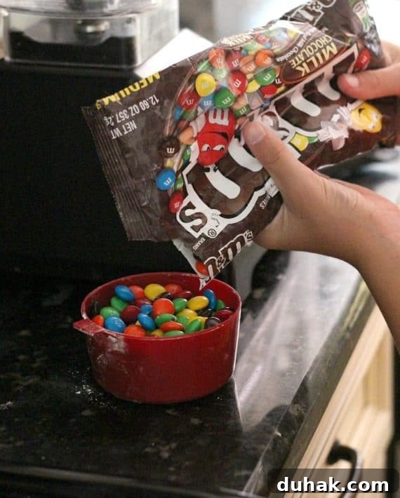 Crushed M&Ms