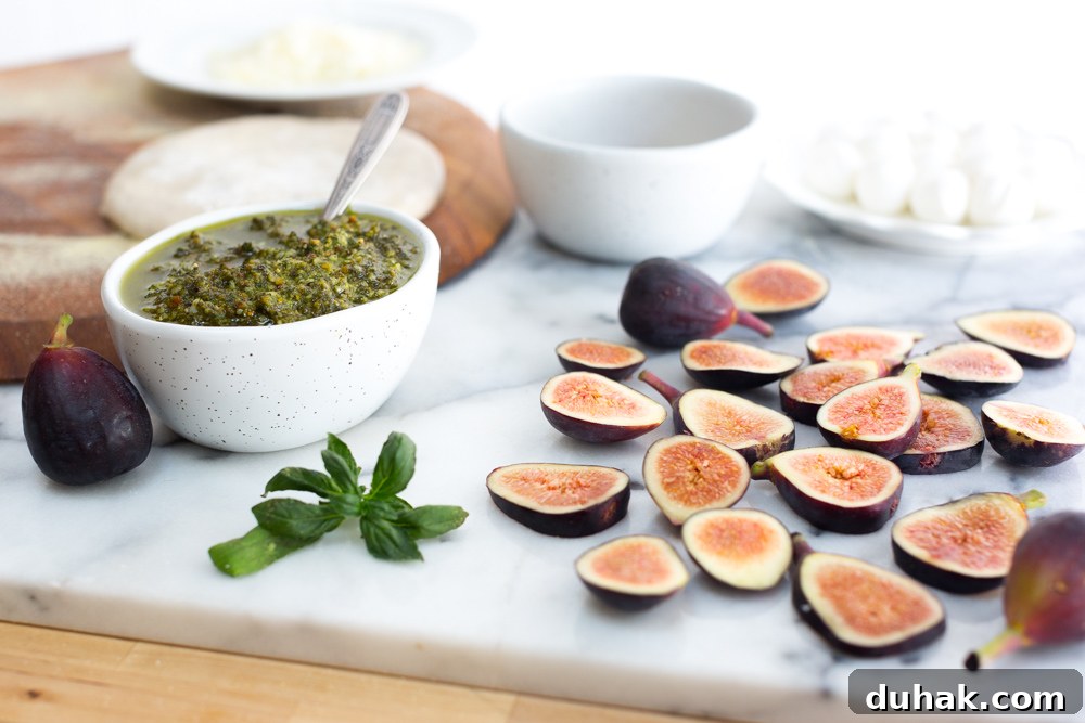 Fig & Pistachio Pesto Pizza Recipe for Sweet Savory Pairing 12 Fig & Pistachio Pesto Pizza toppings