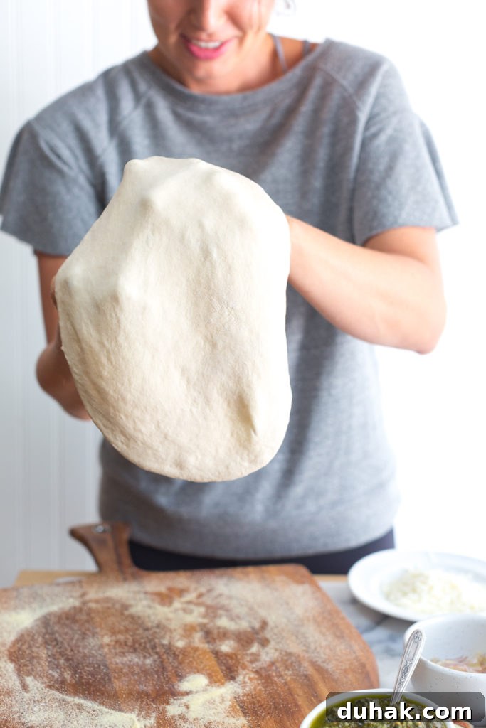 Fig & Pistachio Pesto Pizza Recipe for Sweet Savory Pairing 15 72 hour pizza dough stretch
