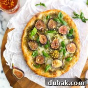 Fig and Pistachio Pesto Pizza