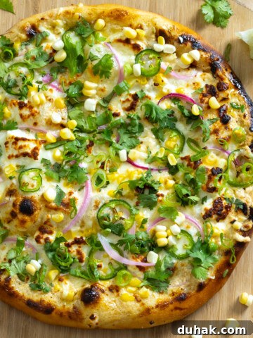 Elote inspired Pizza by Baking The Goods
