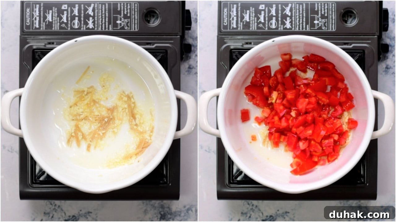 Quick Tomato and Egg Drop Soup Recipe for Comforting Meals 5 Step 1 to make Egg Drop Soup
