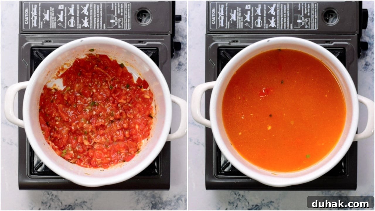 Quick Tomato and Egg Drop Soup Recipe for Comforting Meals 6 Step 2 to make Egg Drop Soup