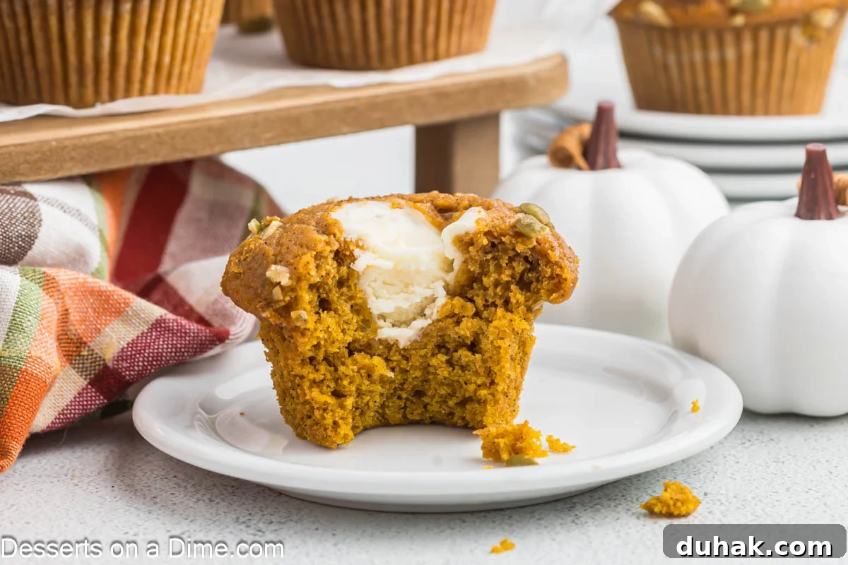 Starbucks muffin in half on a white plate.