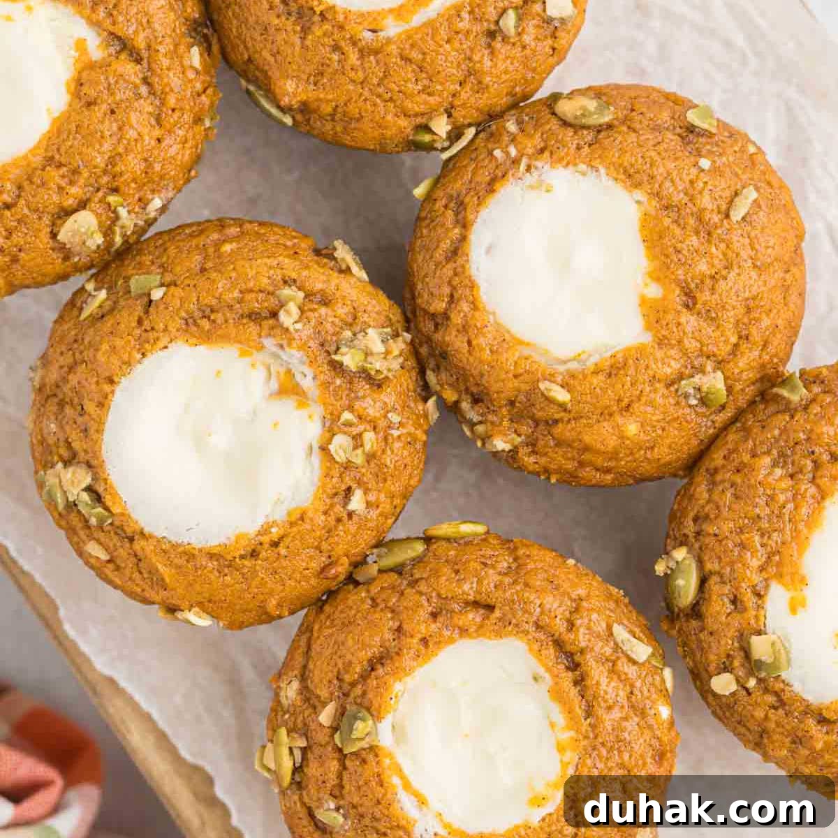 Starbucks Cream Cheese Muffins arranged on a platter.