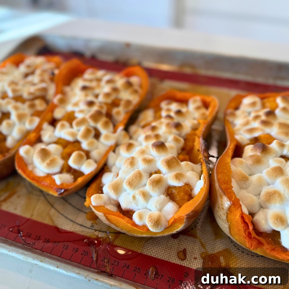 twice baked butternut squash cooked on sheet pan by juliea at farmhouse harvest