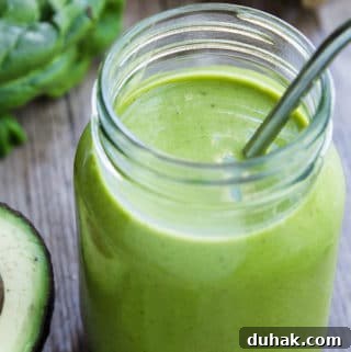 Refreshing Nutrient-Packed Green Smoothie Recipe for Energy 5 green smoothie in a mason jar