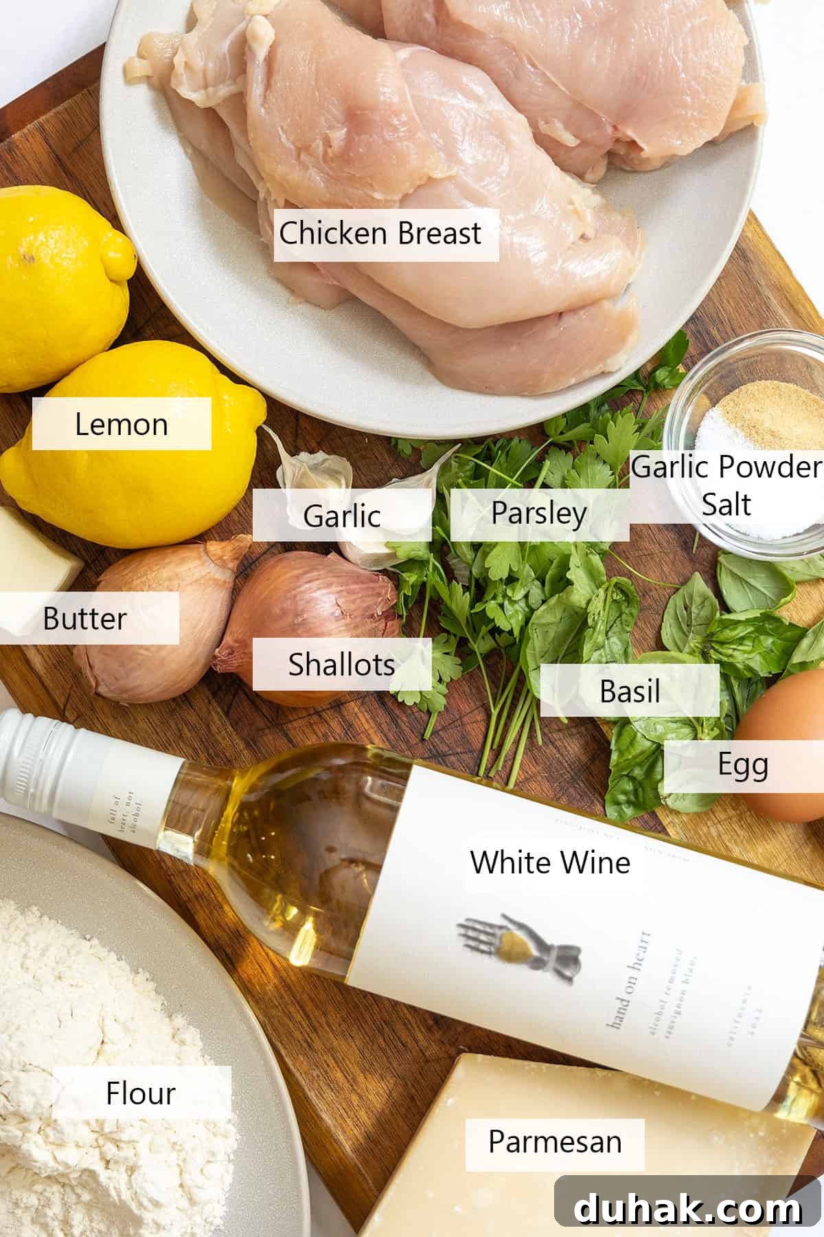 Ingredients for the recipe.