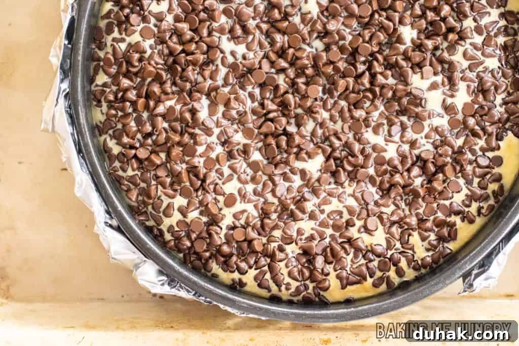 baked cheesecake in water bath