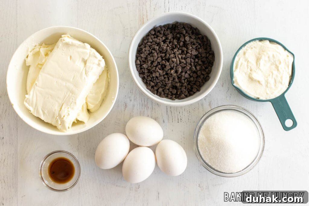ingredients in bowls