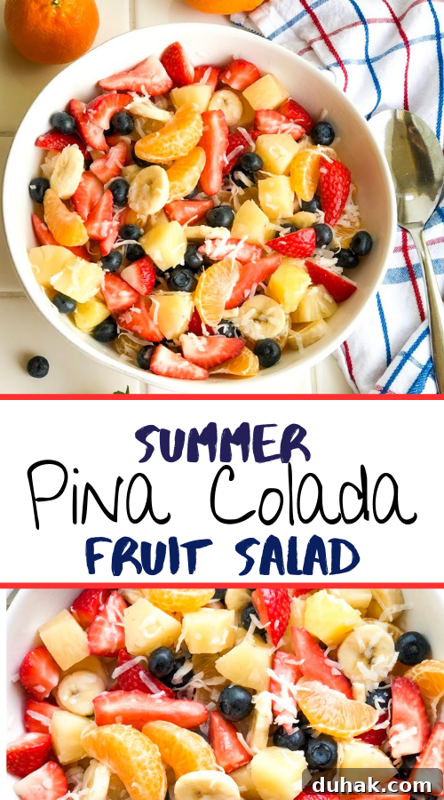 Pina Colada Fruit Salad Recipe — Tropical Coconut Pineapple Bowl 2 img 1277 6