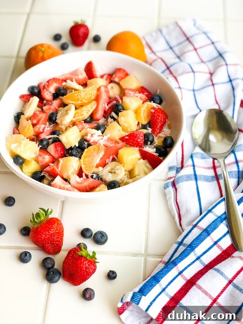 Pina Colada Fruit Salad