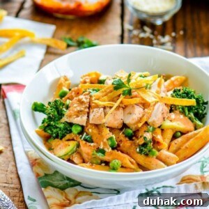 Spicy chicken chipotle pasta.