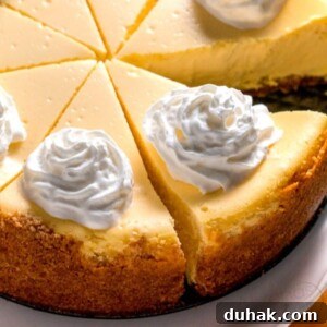 Several slices of cheesecake.
