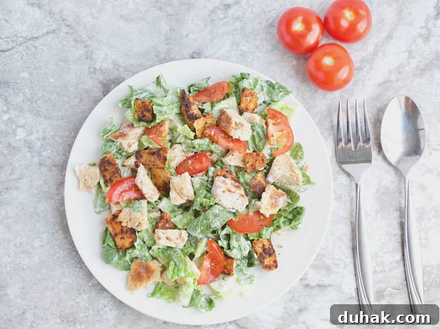 BLT Panzanella Salad with Vegetarian Bacon Option 5 BLT Panzanella Salad Recipe Overhead
