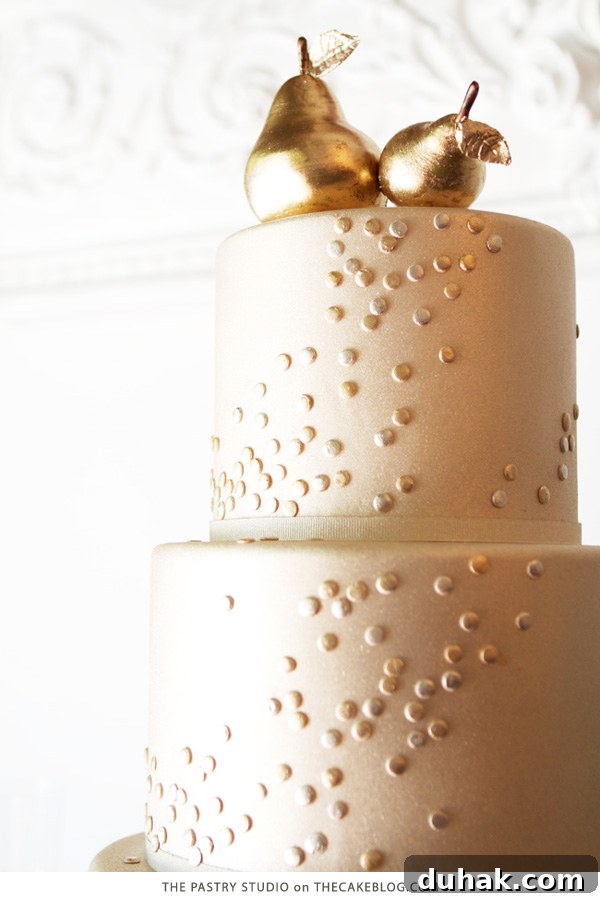 Golden Pear Cake | by The Pastry Studio for TheCakeBlog.com