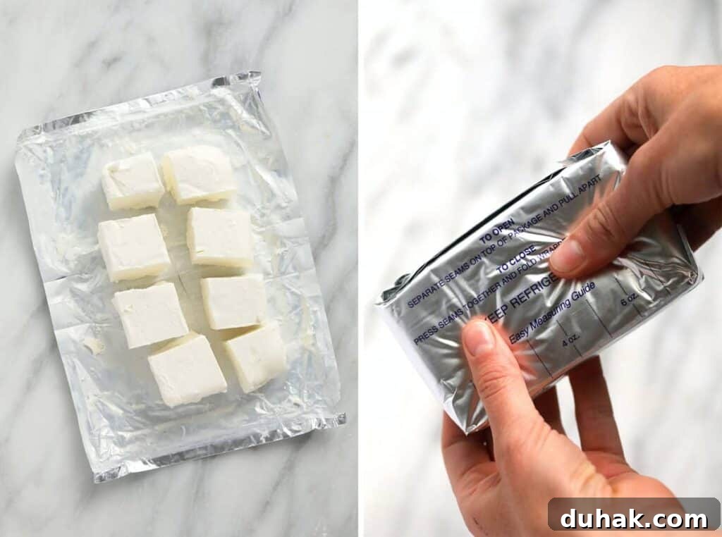 Softened cream cheese
