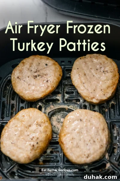 Recipe for Air Fryer Frozen Turkey Patties Air Fryer Frozen Turkey Patties