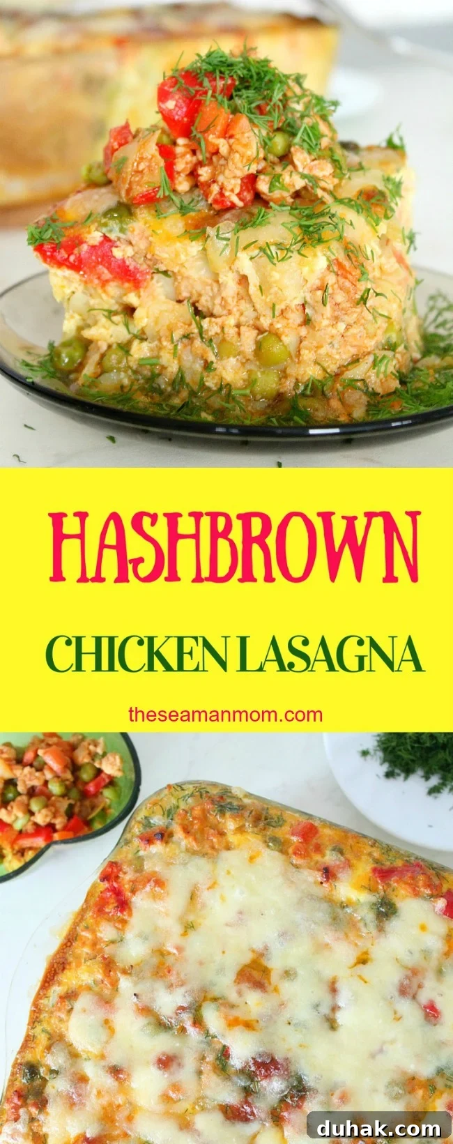 Twice-Baked Chicken, Vegetables & Sweet Potato Casserole 12 Hashbrown lasagna