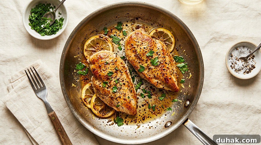 Lemon Pepper Skillet Chicken