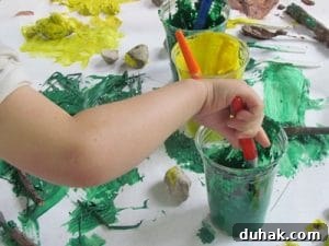 Painting with ingredients from nature