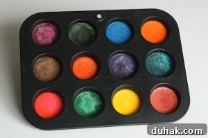 homemade solid watercolours