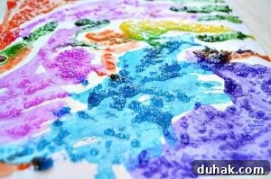 Textured Painting with Epsom Salts