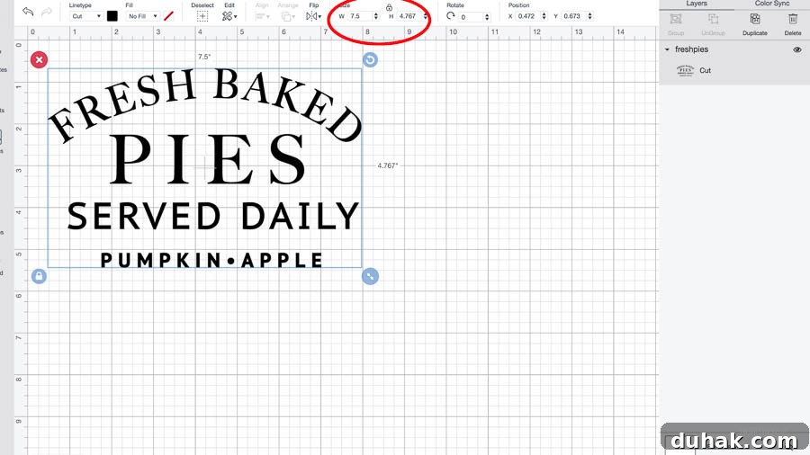 Fresh-Baked Pie Sign Tutorial: Cricut Crafting Guide for Home Decor 7 Fresh Baked Pies Sign