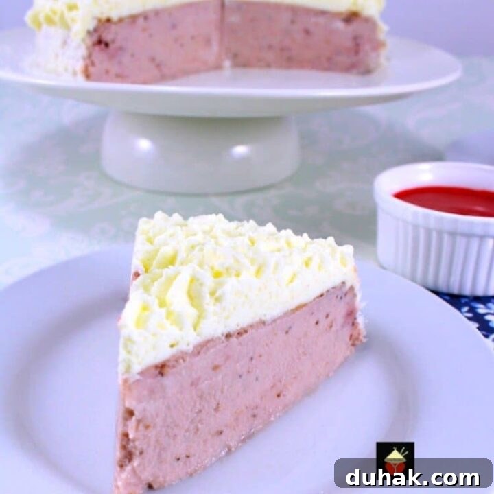 Strawberry and Coconut Ricotta Cheesecake